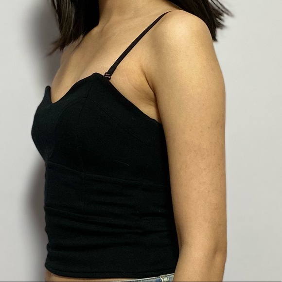 Black bustier corset top Talula Aritzia - Picture 4 of 6
